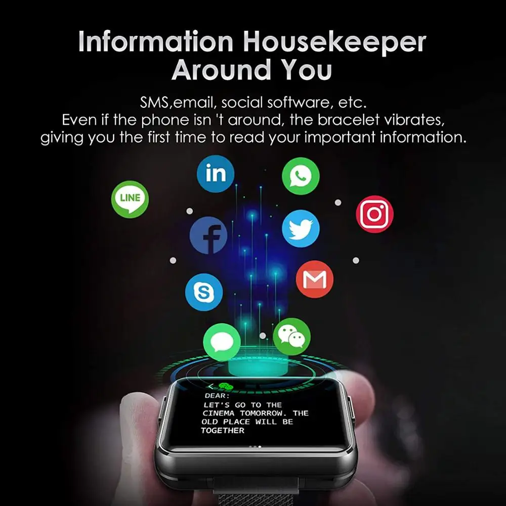 T91 smartwatch app Clearance