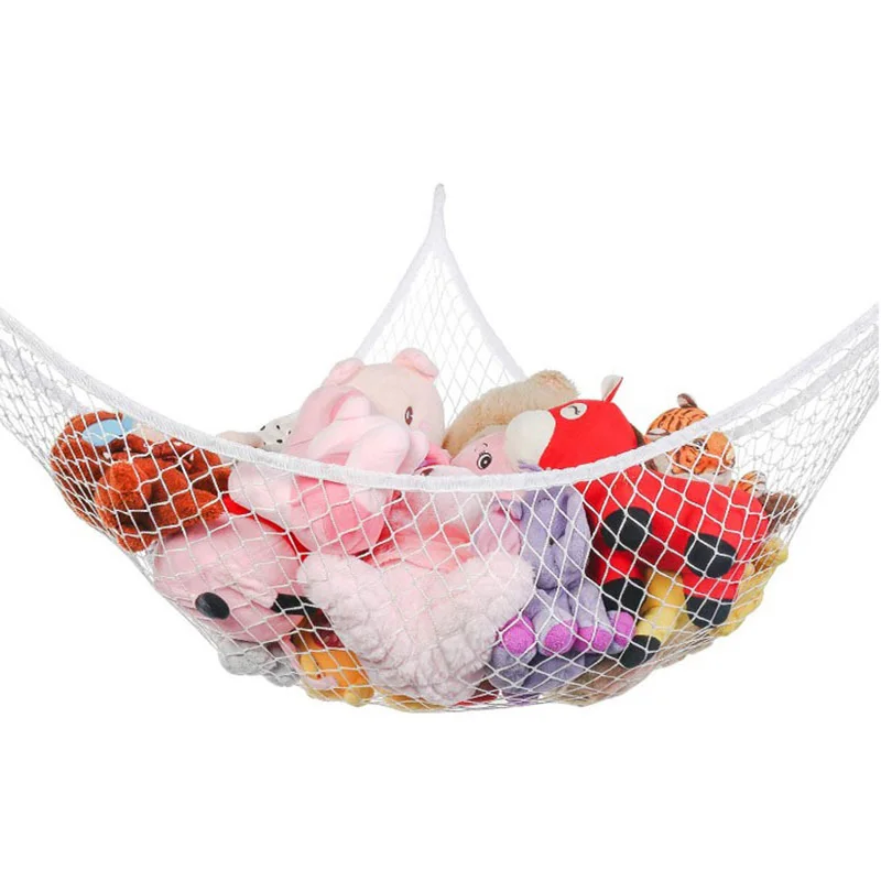 2 Colors Cute Soft Hammock Net for Toys Storage Children Bedroom Toys Stuffed Animals Toys Hammock Net Organize Storage Holder