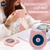 Cute Portable Cup Warmer Gadget Home Mug Heater Smart Heating Coasters Cartoon Heater Milk Tea Coffee Drink Tray Mug Pad Gift ► Photo 3/5