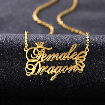 

Custom Personalized Name Necklace Customized Nameplate Necklaces Stainless Steel Jewelry Pendant 2020 Female Fashion Pendants