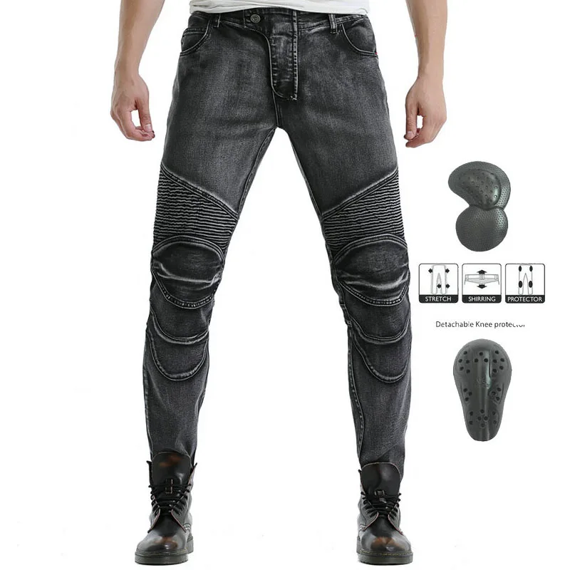 Не Komine мотоциклетные джинсы мужские Ретро ездовые штаны гоночные анти-осенние брюки для мотокросса с защитой