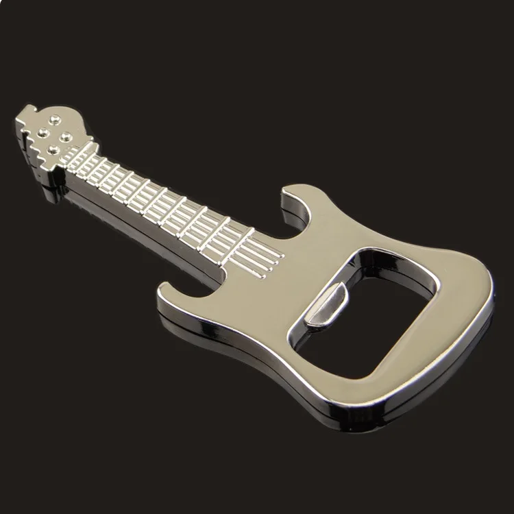 

Metal Guitar Beer Bottle Opener Refridgerator Magnets Creative Multi-functional Practical Activity Gift Customizable Logo