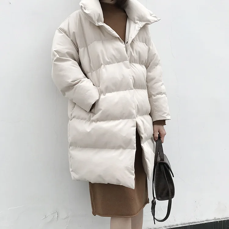 Thick Parka Coat Winter Jacket Women Down Female Lady Overcoat Warm Outerwear Korean Puffer Brand Mid-Long Casual Top Quite