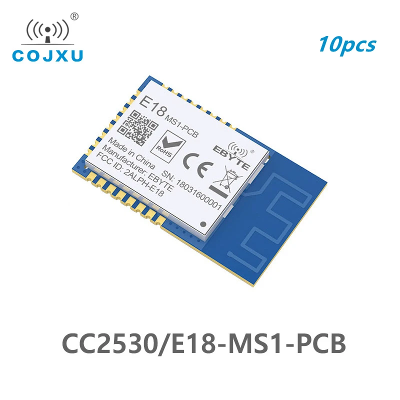 10 шт. CC2530 2 4 ГГц SPI ZigBee RF беспроводной модуль дБм стандартная печатная плата