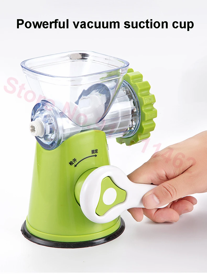 Hand Crank Manual Meat Grinder with Powerful Suction Base