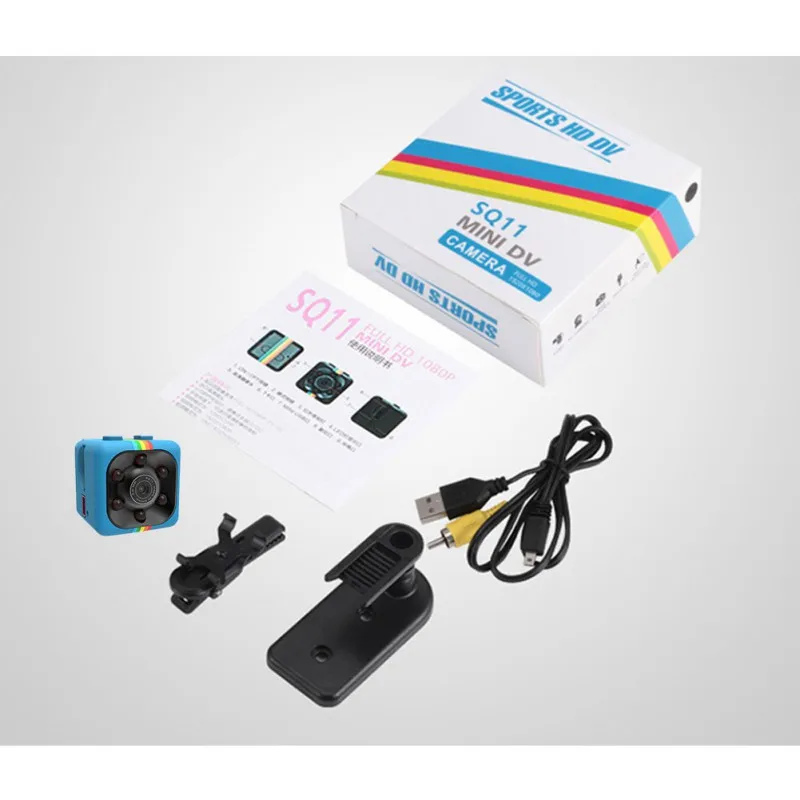 SQ11 Mirco Camera 1980*1080 Night Vision Mini Car Camcorder Dvr Infrared Video Recorder Sport Digital Camera Micro Action Camera