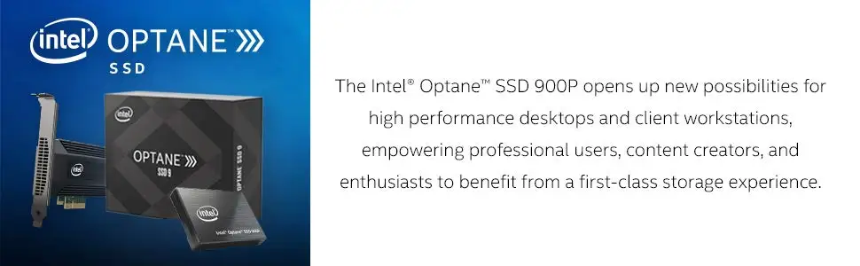 Intel 280 ГБ 480 Optane SSD 900P серии ограниченная гарантия на 5 лет 2500 МБ/с. для стационарного персонального компьютера(АПК PCIe x4, 3D XPoint