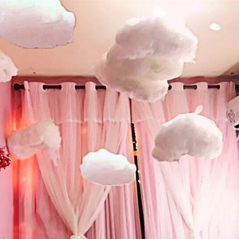 Радуги и облака, рисунок праздничный украшения Бумага горячий воздух воздушный шар Детская вечерние украшение в виде слова Love Удобная пауза нарядные наручные часы - Цвет: 7Cotton Clouds