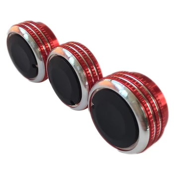 

3Pcs/Set Car Air Conditioning Adjustment Control Switch Knobs Air Knob for Chevrolet Red