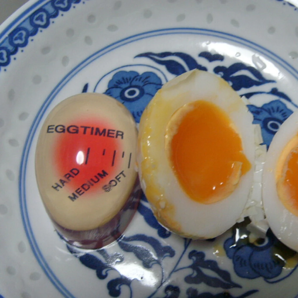 Egg Perfect Color Changing Timer Yummy Soft Hard Boiled Eggs Cooking Kitchen Eco-Friendly Resin Red Eggs tools - Image 4