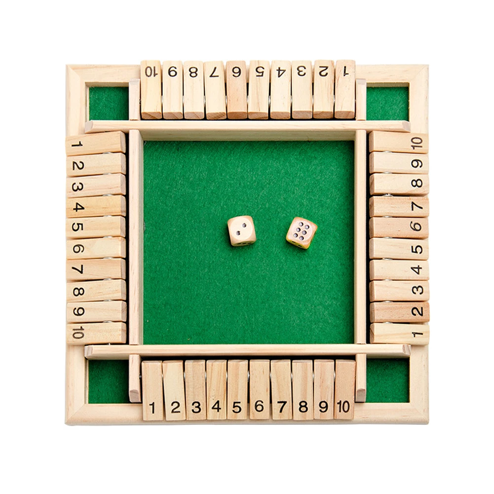 Shut The Box традиционный лоскут кубик для настольной игры развлечения Забавный