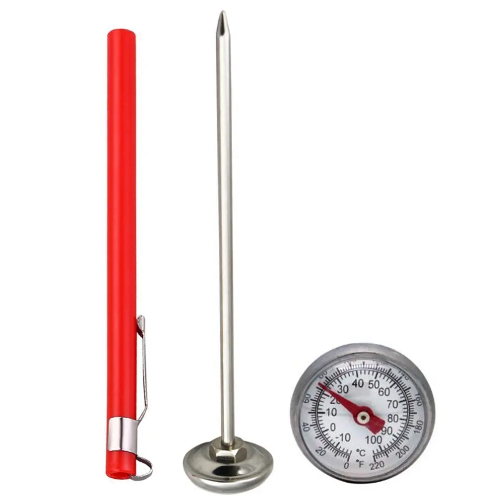

New Stainless Steel Pocket Probe Thermometer Gauge For BBQ Meat Food Kitchen Cooking Instant Read Meat Gauge