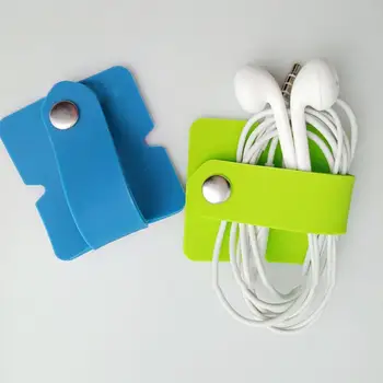 

Silicone Earphone Headset Cable Winder Holder Phone Charging Wire Cord Organizer
