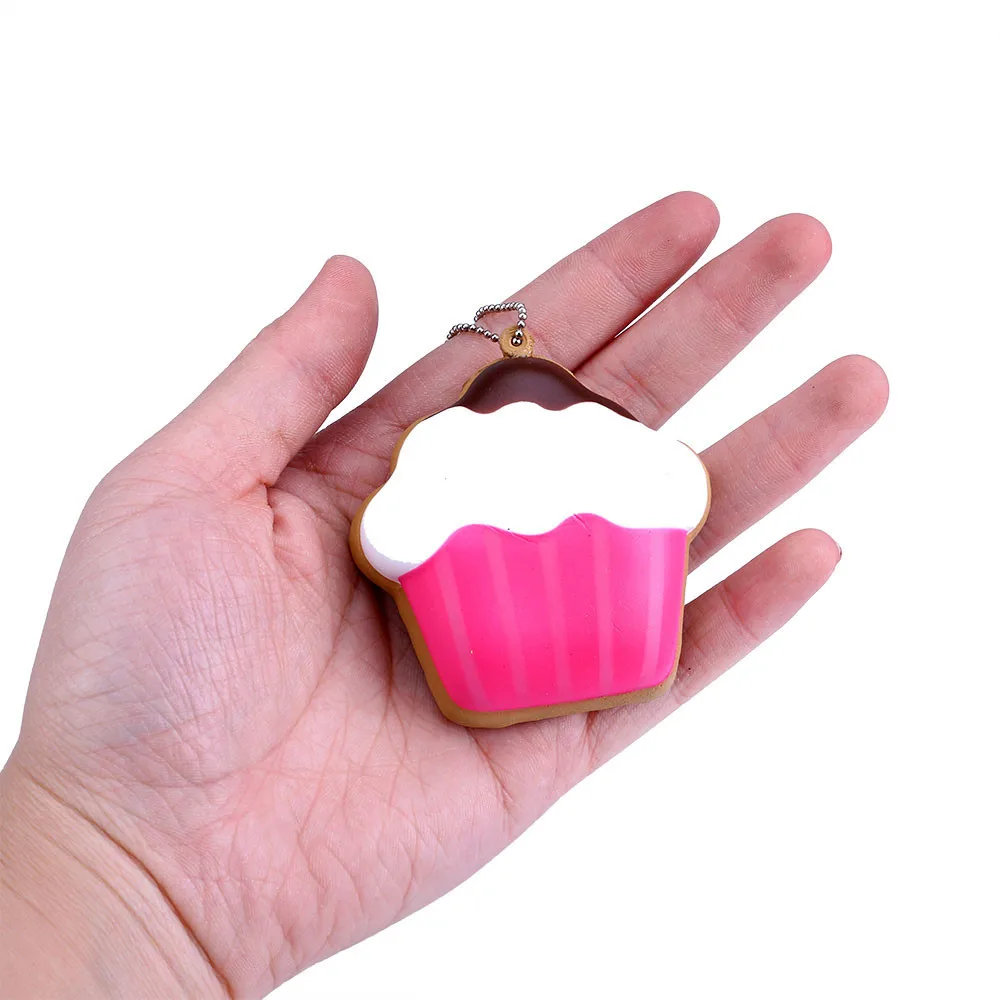 Lovely Heart Shape Slow Rising Fun Key Ring family friendship keychain Birthday Gift Soft Girly Heart pendant #A