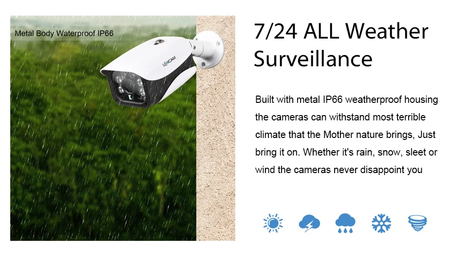 LOXCAM 1/3 ''SONY сенсор 2560*1440P 4MP AHD Водонепроницаемая Камера Безопасности 4MP ИК ночного видения камера видеонаблюдения 2,8 мм объектив