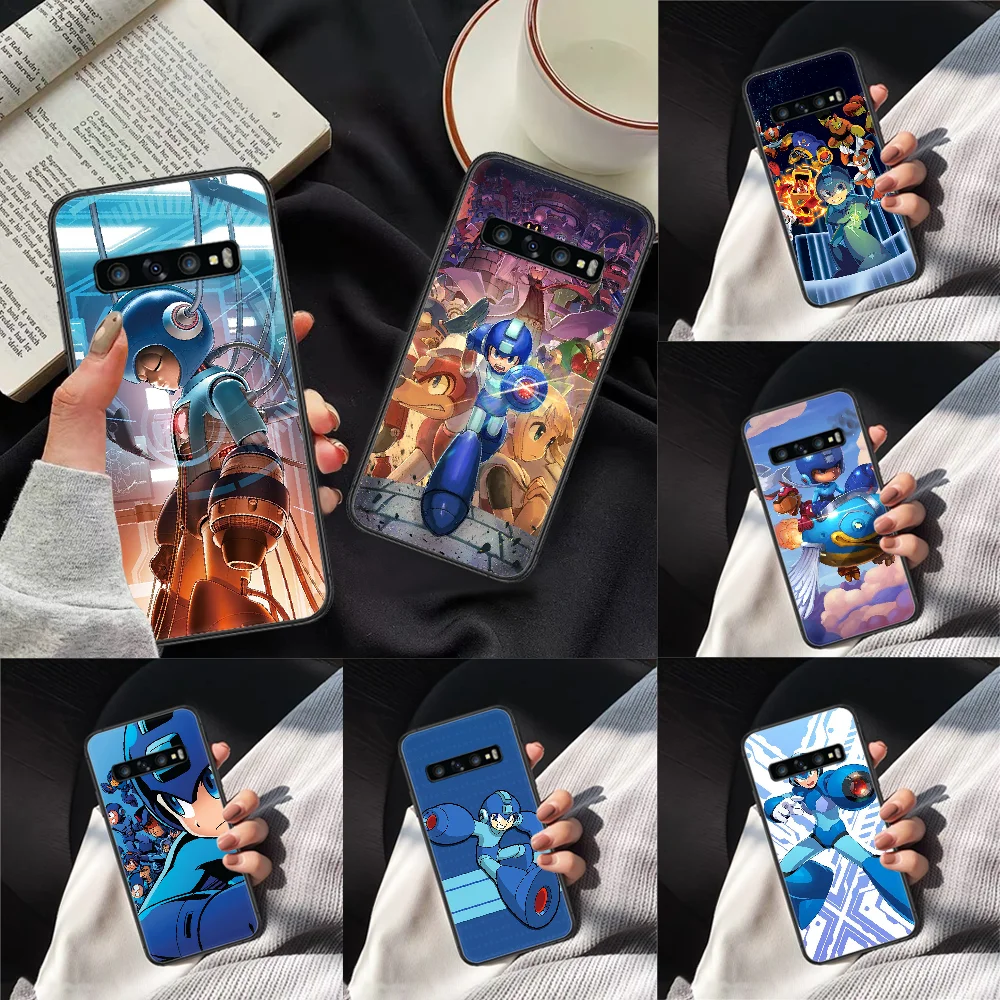 Rockman megaman чехол для телефона Samsung Galaxy Note S 6 7 8 9 10 E 20 Ultra Edge Plus черный Модный трендовые