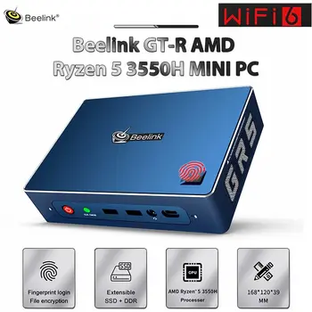 

New Beelink GT-R AMD Ryzen 5 3550H 8GB 16GB 512GB SSD 1TB HDD WIFI 6 GTR MINI PC 4K Voice Interaction Smart Gaming Computer PC