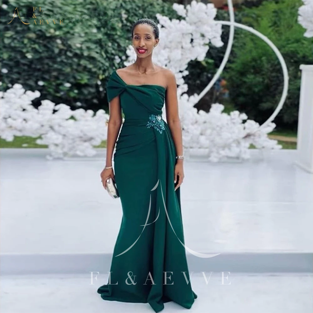 

Mermaid Bridesmaid Dresses for Women 2024 Elegant Wedding Party Dress Green Satin Beading Bridesmaids Woman Formal Gowns Events