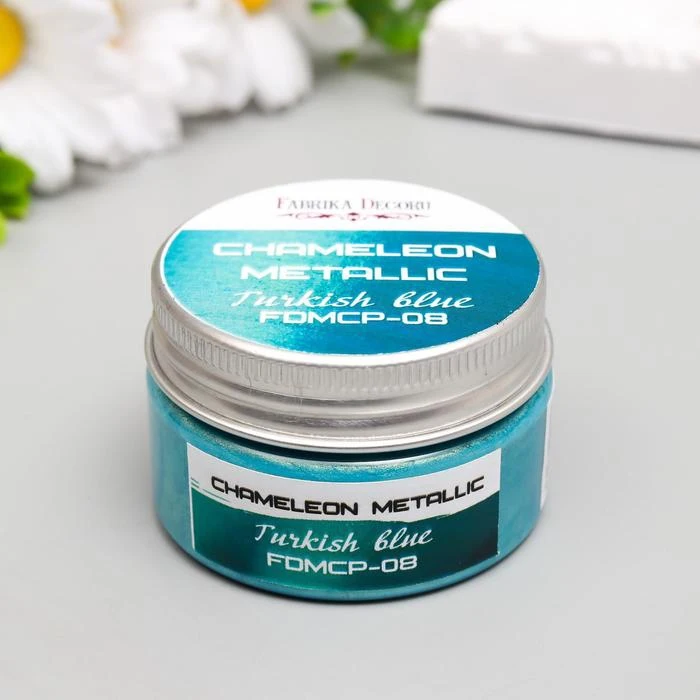 Chameleon paint-metallic Fabrika Decoru Turkish blue 30 ml 6767334 Acrylic paint for drawing creation Paints Art Supplies Office School |