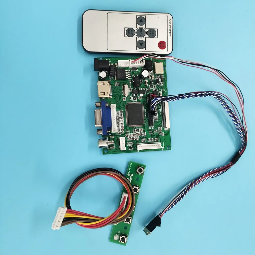 Kit de controlador de placa de control 2AV para LP156WH4 TL 1366x768, pantalla LCD remota, pantalla de panel LED HDMI, compatible con VGA AV de 15,6