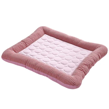 

For Cat Dog Pet Pad Durable Lightweight Spring Summer Cushion Moisture-proof Washable Rectangle Foldable Cooling Mat Home