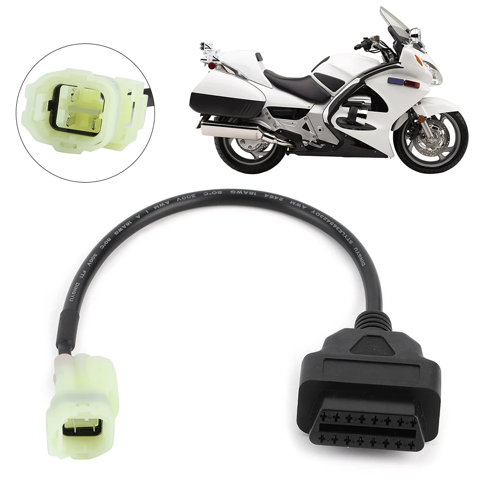 OBD2 до 3 Pin Диагностический Кабель адаптер для мотоцикла Запчасти обнаружения