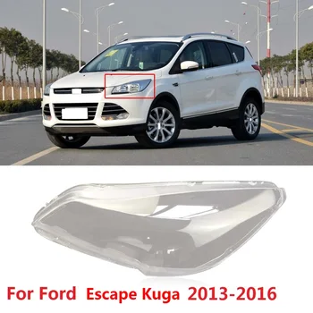 

CAPQX 1PCS For Ford Escape Kuga 13-16 Front Headlamp Headlight Lamp cover Lampshade Waterproof Bright head light Shade Shell cap