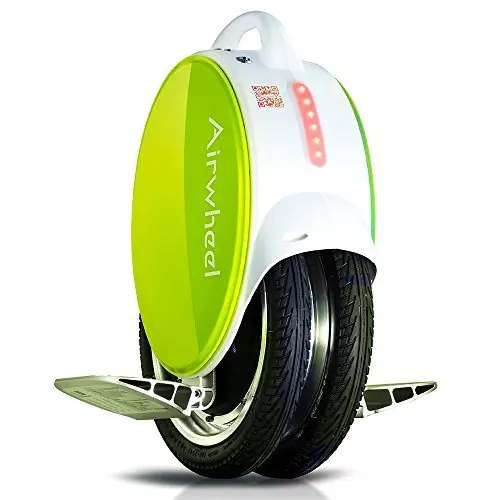 Самобалансирующийся Электрический Одноколесный велосипед Airwheel Q5 с светодиодный подсветкой и усиленной силиконовой подушечкой для ног