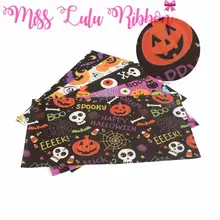 8x13 дюймов(20x34 см) с рисунком тыквы конфеты цифровая печать виниловая лента свободу вырезать кусок 60 шт./упак. "сделай сам" на Хэллоуин, для детей, с полоской, изготовленные на заказ