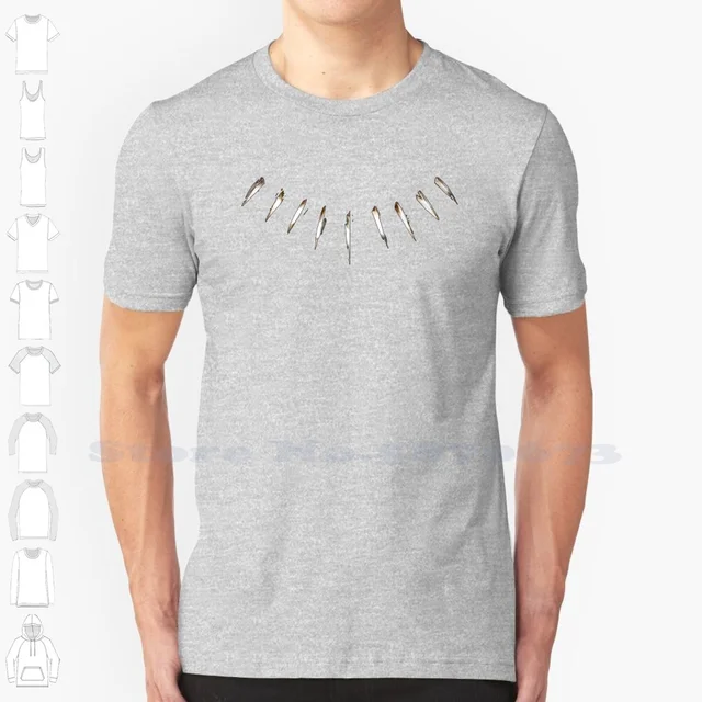 Sale Tshirt Black Panther Necklace 
