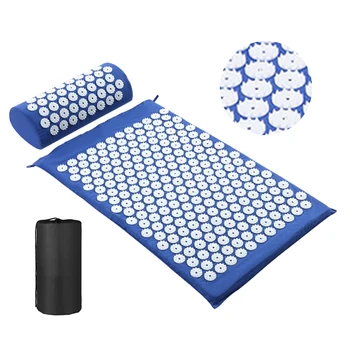 

Acupressure Mat Head Neck Back Pain Relief Foot Massage Cushion Pillow Yoga Spike Mat Acupuncture pad Needle Massager