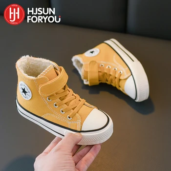 

2020 Winter Children Boots Boy Girls Ankle Boots Waterproof Martin Boots Kids Fashion Sneakers Baby Canvas Shoes