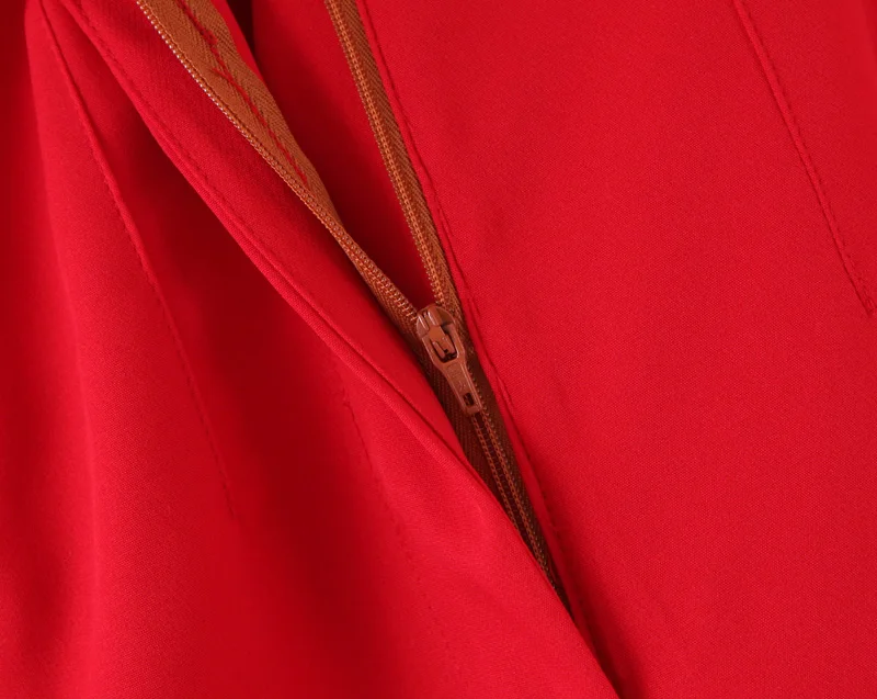 Мода Za для женщин, Осенний повседневный элегантный красный костюм, брюки с карманами, офисный стиль, шикарные женские длинные штаны, брюки для девушек