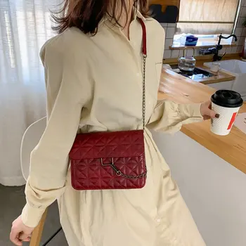 

Women's Bag Fashion Small Square Bag Chain Messenger Bag Shoulder Bags Party Flap Girl Gift