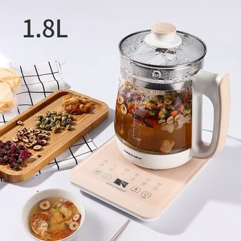 

foreverlily 1.5L Multifunction Electric Kettle Stainless Steel Electric Health Preserving Pot Kettle 220V Flat Bottom Heating