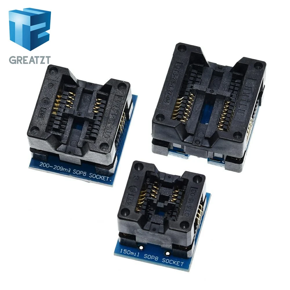 200mil 209mil SOP8 Socket Adaptateur pour Universal Programmer 200mil 209mil SOP8 Socket Adaptateur pour Universal Programmer