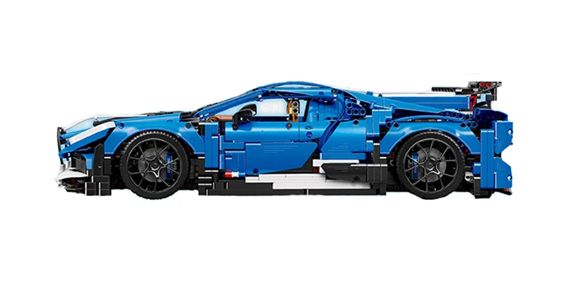 13125 City Technic серия супер автомобиль MOC синий спортивный автомобиль Chiron строительные блоки кирпичи KitsToys для детей подарок совместимый 42083