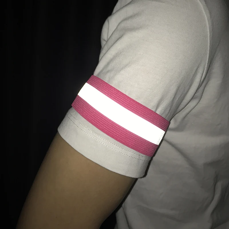 2Pcs Safety Night Reflective Arm Band Safety Belt Strap Night Run For Outdoor Sports Night Running Cycling