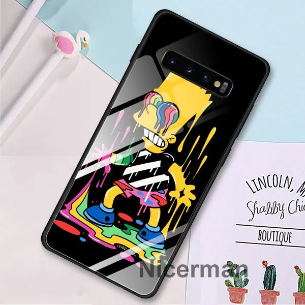 Чехол Homer J. Simpson из закаленного стекла для samsung Galaxy S10 S8 S9 Plus S10e Note 9 10 Plus A50 A30 - Цвет: 11