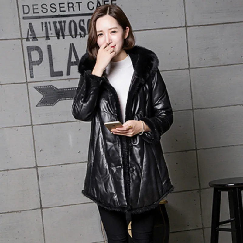 

Real Genuine Leather Jacket Women Clothes 2019 Mink Fur Collar Sheepskin Down Coat Korean Fox Fur Tops Chaqueta Mujer ZT3548