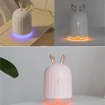 

Lavender Air Ultrasonic Humidifier Essential Oil Diffuser Atomizer Air Freshener Mist Maker with LED Night Light Household