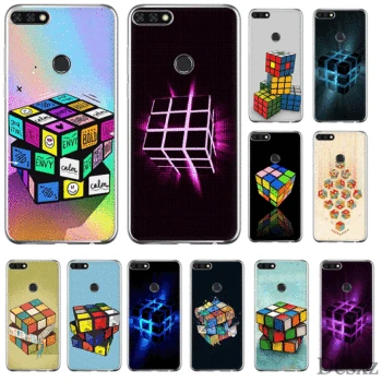 

Mobile Phone Case for Huawei P30 P20 P10 P8 P9 Lite Pro P Smart Z Plus Cover TPU Cartoon Magic cube
