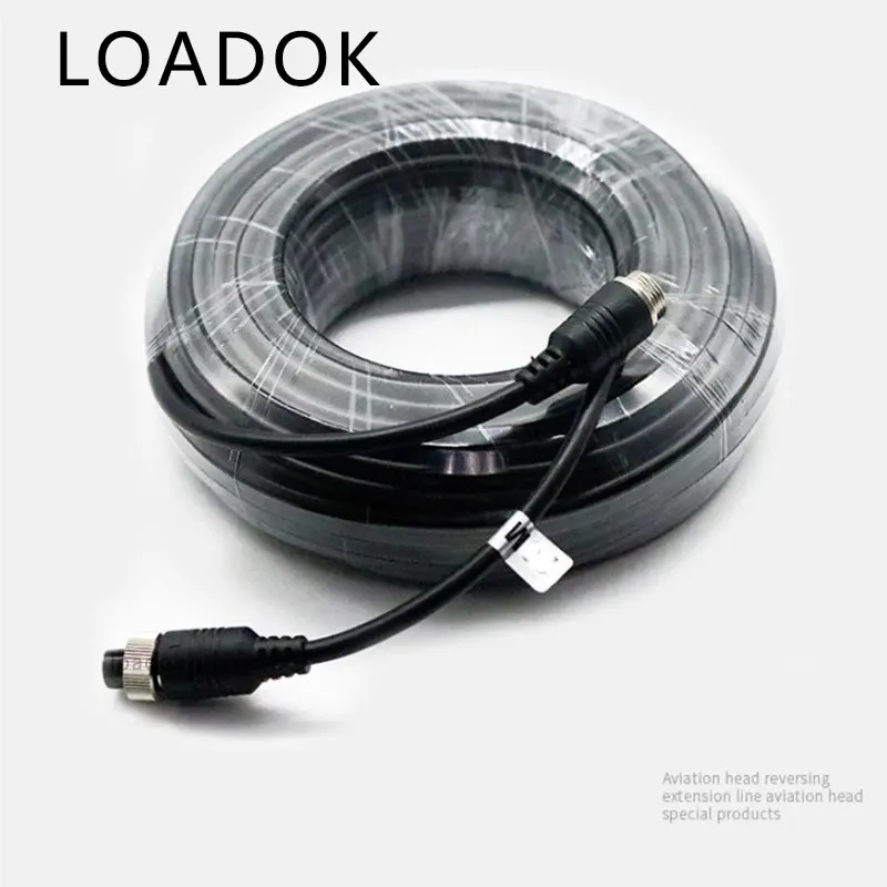 

3m / 5m / 6m / 7m / 10m /15m 32FT 4P/4Pin/4-Pin Aviation Extension Cable for Car Video Rear view Camera Truck Trailer