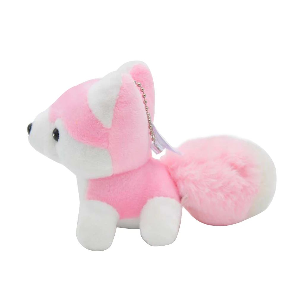 Дропшиппинг плюшевая собака хаски игрушки мягкие куклы маленькая сумка для ключей подвеска детский подарок на праздник Kpop аксессуары - Цвет: Pink