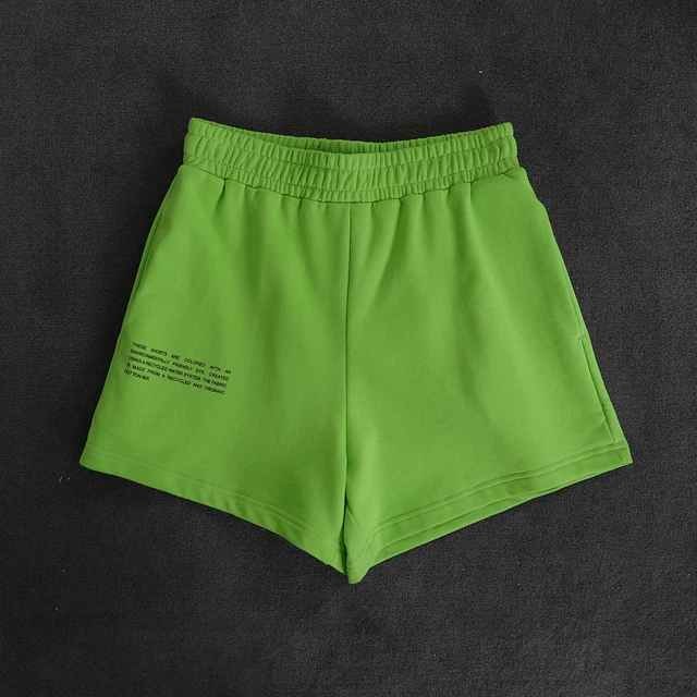 Solid Baggy Sports Shorts Women Letter 