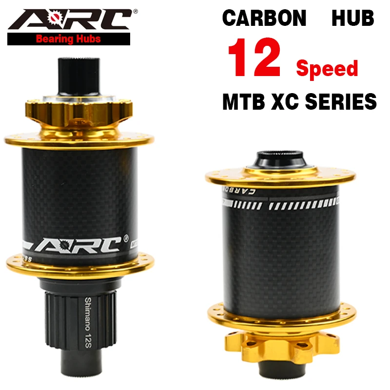 Arc Carbon Hub Shimano 12 Speed Mtb Disc Hub Thru Axle 5 Colors Choose 15x100 12x142 32 Hole Carbon Fiber Bicycle Hub Wheel Part Bicycle Hubs Aliexpress