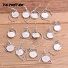 8pcs 12mm Inner Size Silver color Color Geometric Charm Stainless Steel Earring Hook Base Settings For DIY Jewelry Making ► Photo 1/6