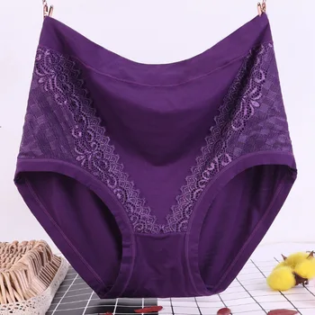 

Seamless Modal Briefs For Women Lingerie Lace Sexy Panties Plus Size High Waist Breathable Women's Underwear Female Intimates