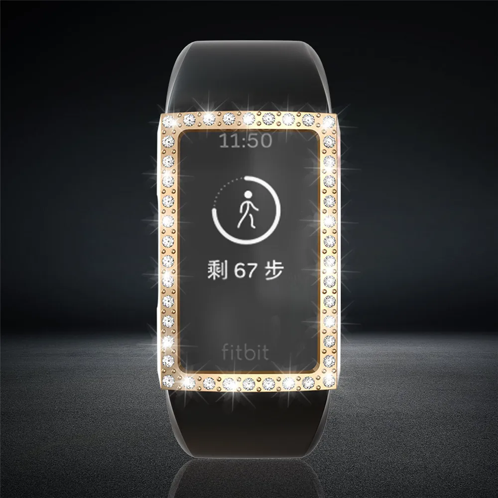 Алмазное пластиковое средство защиты ПК чехол для Fitbit Charge 3 антиосенний Прочный чехол для Charge3 чехол-бампер Смарт-часы аксессуары