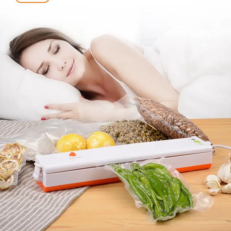 Household Vacuum Sealer Packing Machine  Food Fresh Long Keeping Vacuum Bags including Vaccum Packer Can Be Use for Food Saver
